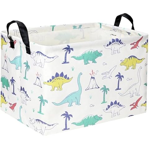 DDBASKET Blue Dinosaur Storage Basket Cover