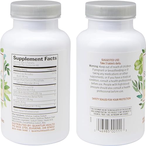 Quantum Health SuperLysine+ Immune Tablets