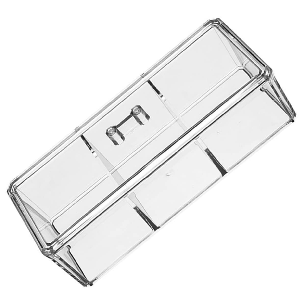 MUCKLILY Stackable Divided Tea Bag Holder Tea Box for Organizing Tea Bags Condiments Sugar Packets Multi Functional Storage for Home Office Coffee Stations