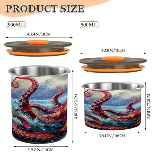 Envase Hermético de Acero Inoxidable para Café 900 ml miniatura 2