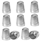 Photo Gallery tofficu 10 pezzi ditale cucito in rame vintage protettore dita portatile con superficie antiscivolo accessorio cucito per ricamo e cucitura manuale Photo Gallery tofficu 10 pezzi ditale cucito in rame vintage protettore dita portatile con superficie antiscivolo accessorio cucito per ricamo e cucitura manuale