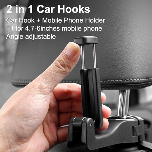 Image of BK 10 IMPORT & EXPORT Labor Saving Hand Car Jack Wrench with Hook for Car Seats with Mobile Phone Holder | Wrench | Phone Holder for Car | Car Hook for Bag | Jack Ratchet Wrench for Car