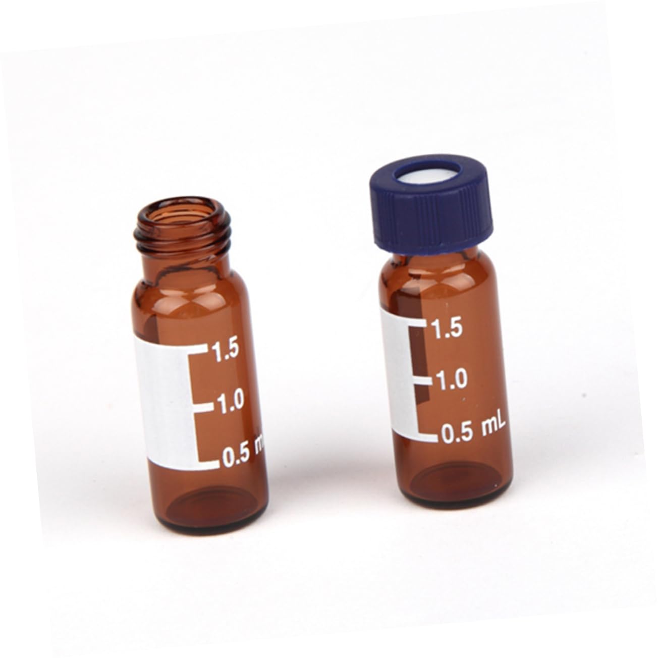 TOPBATHY 3 Sätze Phiole Probenfläschchen Kleine Flaschen Chromatographie Probenflasche Bernstein Vorratsflaschen Probenglasflaschen Braune Flaschen Mit Schraubverschluss 100 Stücke * 3