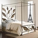 Envio Asegurado Decoración Beltrán Cama Dosel de Forja : Coleccion Hojas de 150x190cms.