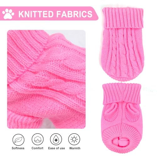 2 peças de suéter de cachorro PP, suéteres para cães pequenos, roupas de outono para cachorros, suét