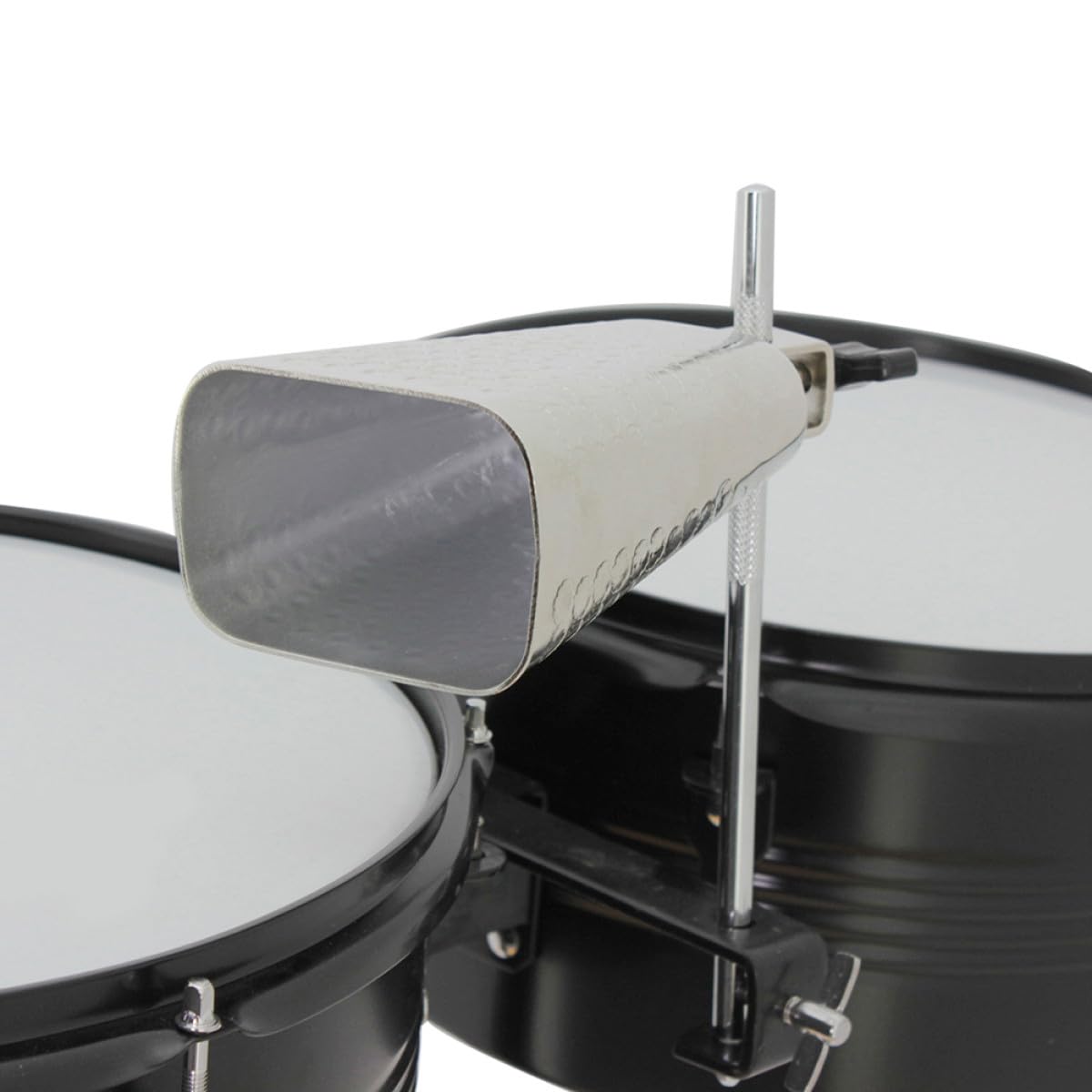 Toyvian Campanaccio di Metallo Argento 6 Pollici Suono Nitido e Chiaro, Strumento a Percussione Finitura Elettroplaccata per Uso Musicale e Spettacoli