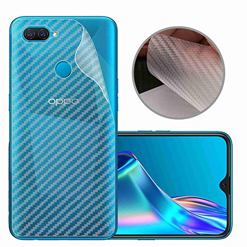Image of Compatible with Oppo A12 Back Screen Protective Film Carbon Fiber Skin Transparent Screen Guard Sticker