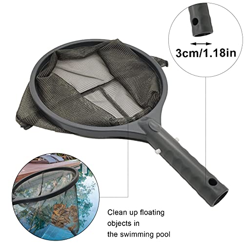 Rede de escumadeira de piscina – Ferramenta de limpeza de rede de escumadeira de piscina de malha fi