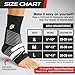 Sleeve Stars Ankle Brace for Women & Men, Ankle Wrap for Sprain, Compression Sleeve for Plantar Fasciitis Relief, Easy Customizable Support: w/ Removable Strap (Single/M:10