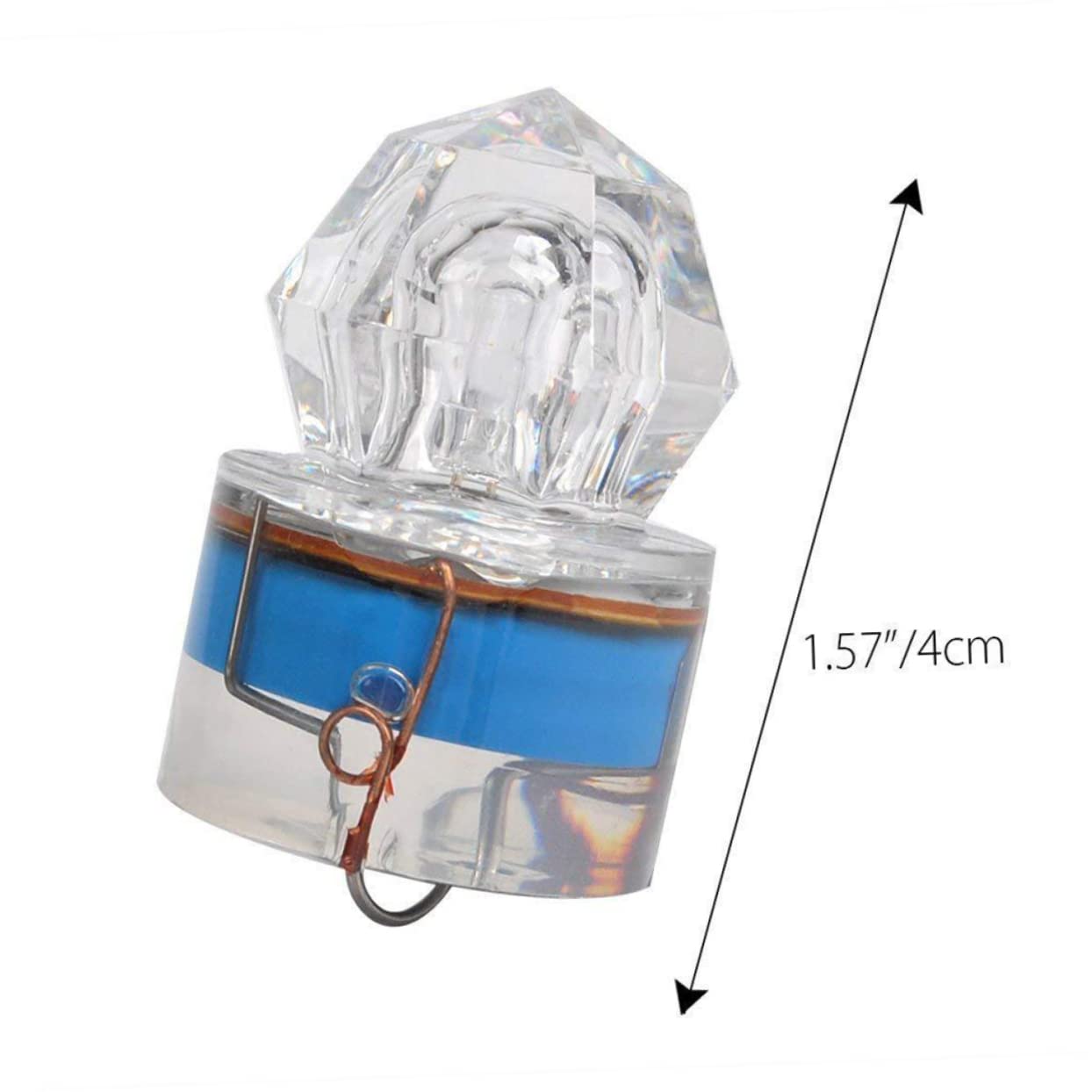Kisangel Lot De 3 Lampes De Pêche sous-Marines À LED Colorées pour Attraper des Poissons Rouge Vert 5 Pièces X 3