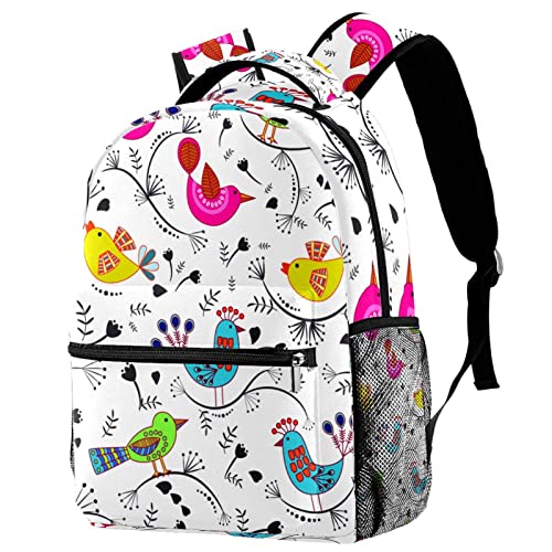 Sac à dos oiseaux et fleurs idéal pour escapades de week-end
