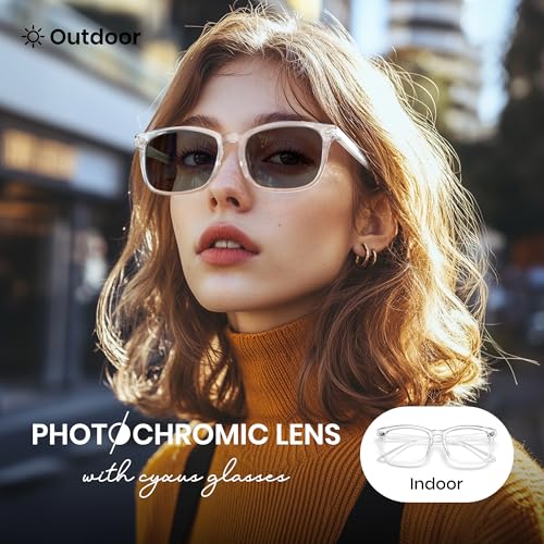 Image of Cyxus Blue Light Glasses Men Women Reduce Eye Strain UV400 Protection 8082