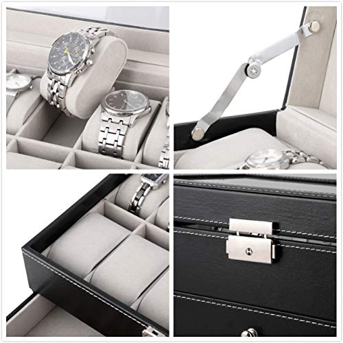 Uhrenbox-12 Leder