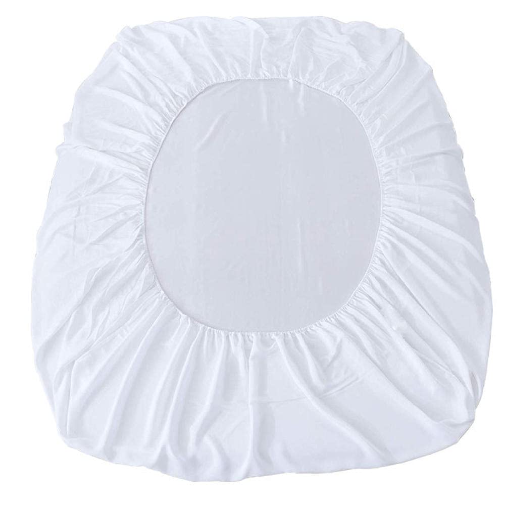 Sábana bajera impermeable de 140 x 200 cm, bolsillo profundo de 30 cm, tela cepillada suave, resistente a la orina, calidad de hotel, color verde sólido, ideal para dormitorios infantiles y familiares