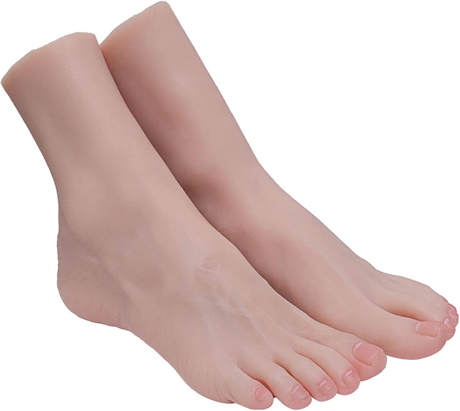 左の女性のマネキンの足 シリコン等身大の足モデル1 保障できる