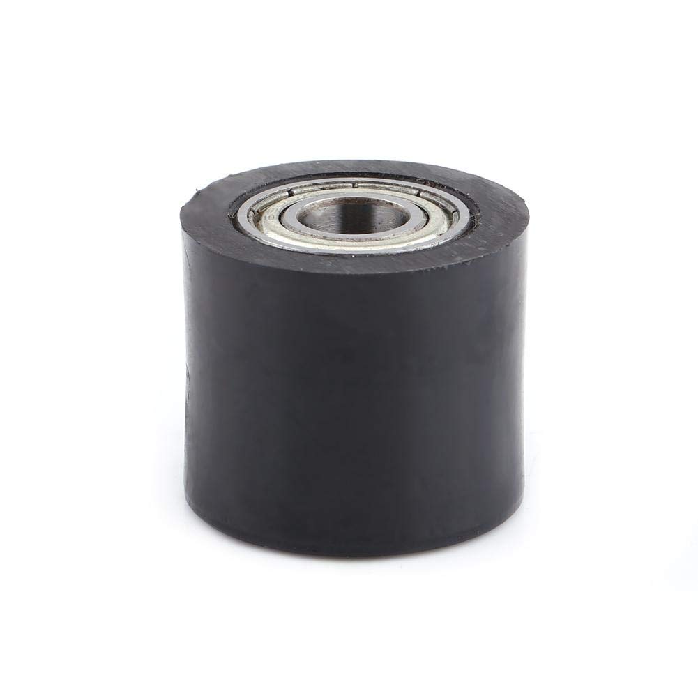 Qiilu 10mm Catena di trasmissione Puleggia Rullo Slider Tenditore Ruota Guida Per Street Bike Moto ATV(nero)