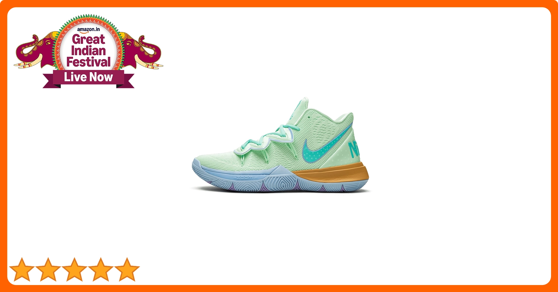 Buy Nike Kyrie 5 Squidward (Frosted Spruce/Aluminum) (8.5 Buy Nike Kyrie 5 Squidward (Frosted Spruce/Aluminum) (8.5