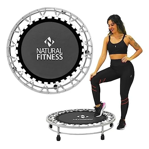 Cama Elástica Mini Jump Profissional Preto Natural Fitness