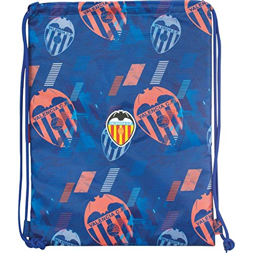 Saco Mochila Valencia CF   de Cuerdas Escolar  Bolsa de Tela de Deporte con Forma Cuadrada
