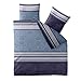 Produktbild CelinaTex Fashion Bettwäsche 200x200 cm 3teilig Baumwolle Nicole Streifen Ornamente Blau Violett