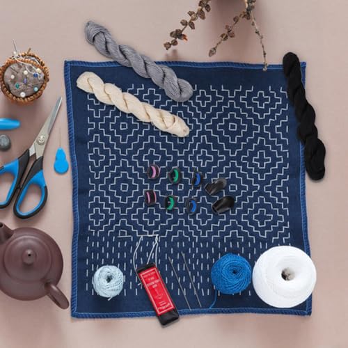 Set multipack Sashiko con hilos y agujas para costura miniatura 4