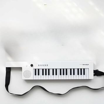 37-Key Portable Electronic Keyboard Piano Mini Digital Organ Style Keyboard with Built-in Speakers, Headphone Jack & USB/Battery Power Ideal Beginner/Music Education Gift white