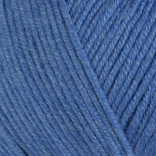 Image of Baby Cotton Blend Yarn - Soft Sport Weight Yarn for Crochet & Amigurumi - 50g /180yds - 60% Cotton 40% Acrylic - Ideal for Baby & Knitting Proj.(Denim Blue, 2 Balls)