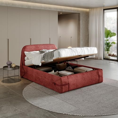 Image of Wakefit Hibernis Queen Size Hydraulic Storage Upholstered Bed