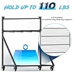 Lhysn Surfboard Rack for 4 Boards,Heavy Duty Two-Tier Design Indoor Display Stand with Wheels for Shortboard and Longboard Organizer,Vertical Storage Paddleboard Wakeboard Holder/Metal - Image 4