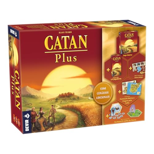 Devir BGCATPLUS3PT Catan Plus Juego de Mesa, Edición 2023 PT, en Portugués