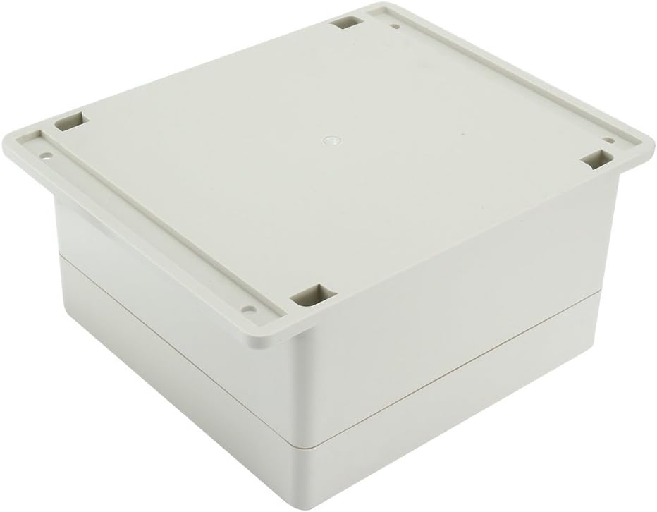 Aexit 6.3"x6.3"x3.54"(160mmx160mmx90mm) ABS Electrical Boxes, Conduit & Fittings Waterproof Junction Box Universal Electric Electrical Boxes Project Enclosure