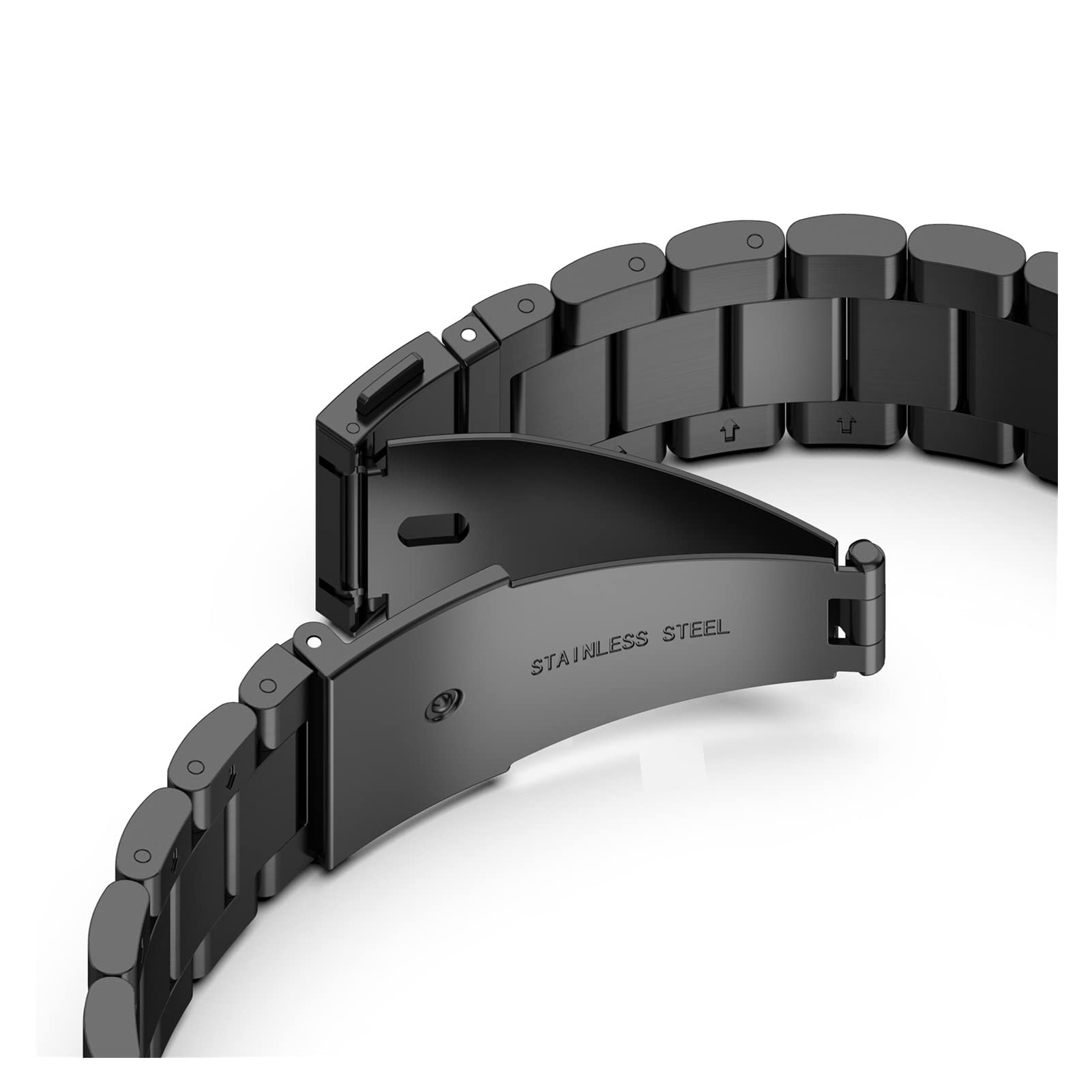 YGUKOJ Metalowy pasek na nadgarstek kompatybilny z Galaxy Watch 3 45 mm 41 mm pasek bransoletka kompatybilna z Galaxy Watch 3 pasek do zegarka ze stali nierdzewnej