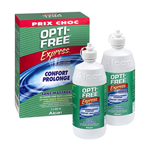 Opti-Free Express Pflegemittel für Kontaktlinsen, 2 Flaschen Cover