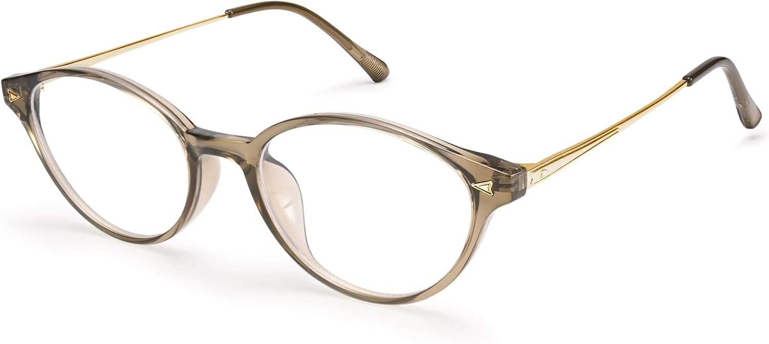 Dollger Blue Light Blocking Glasses for Woman, Retro Small Oval Frame Computer Glasses, Anti Eyestrain Cute Fashion Eyewear