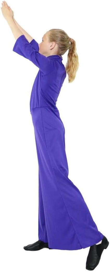 Danzcue Girls Long Sleeve Turtleneck Jumpsuit