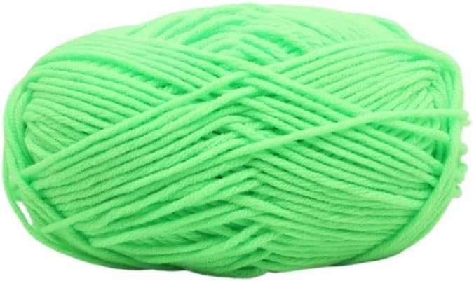 5 Rolls 2.5mm Ply Milk Blend Cotton Yarn for Crocheting Thick Hand Knitting Craft(31)