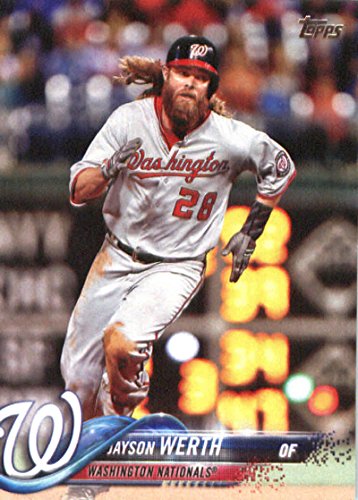 2018 Topps #28 Jayson Werth Washington Nationals Baseball Card