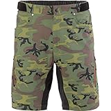 ZOIC Ether 9 Camo Short + Essential Liner - Men's Green Camo, L