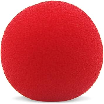 Sponge Soft Ball Close-Up Magic Street Classical Comedy Trick Props Red,45MM10pcs