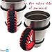 Handmade Paracord Handle For Yeti, Ozark, Rtic, BOSS, Kodiak, Mossy Oak, SIC Trail Rambler and other 30 Oz Tumblers - Ultra-Strong 550 lbs Type 3 Paracord Handie, Black/Red style - Great Gift Idea!