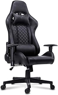 Silla Gaming Sillones de Oficina Silla de juego Silla de oficina Retroceder altos Silla de computadora PU Silla de escritorio de cuero Ergonómico Silla de tarea giratoria ajustable con masaje Silla gi