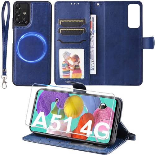 Coque magnétique amovible Samsung A51 anti-chocs et compatible charge sans fil