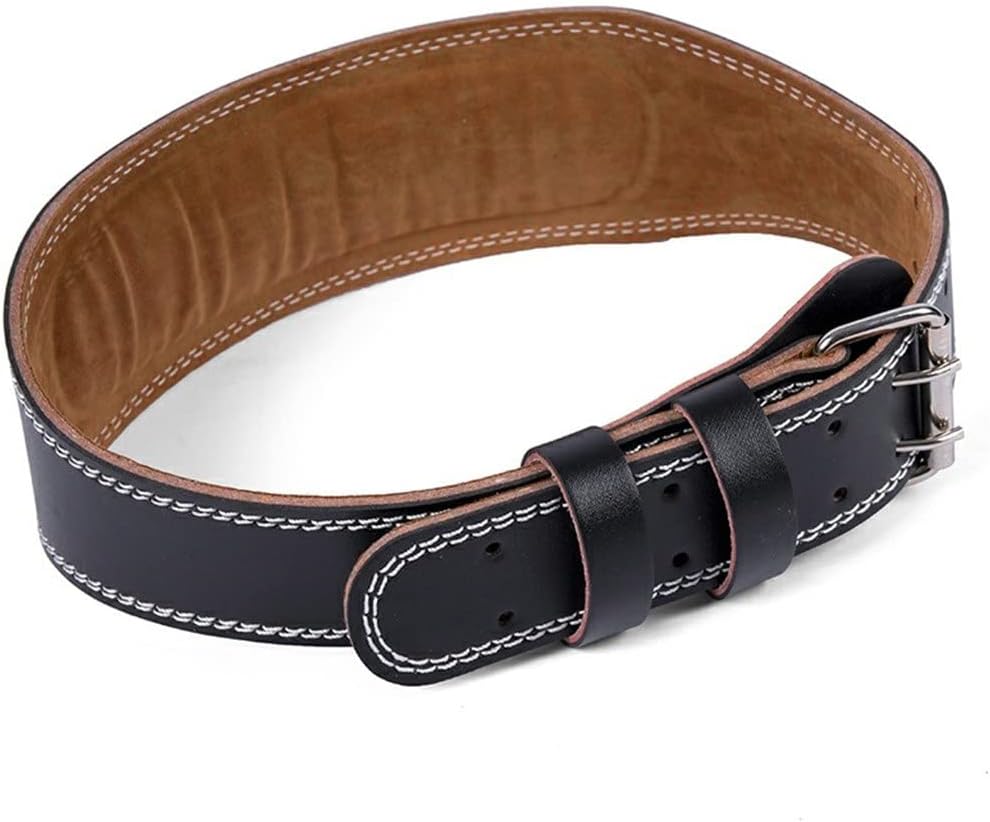 ウエスト保護ベルトフィットネス男性と女性重量挙げベルトpuレザー重量挙げデッドリフトフィットネスベルト(115cm)