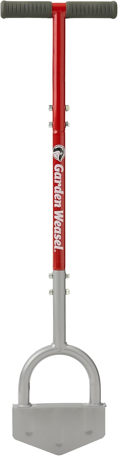Garden Weasel Edger-Chopper Manual Lawn Edger Tool - Sod Cutter and Trenching Shovel for Clean Garden Borders - Ergonomic Handle and Carbon Steel Blade Latest Model 91714-3
