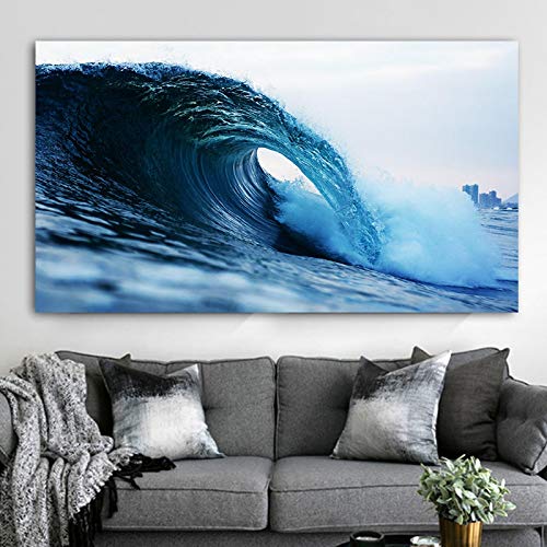 Mer photos eau toile peinture vagues affiche paysage 60x80cm sans cadre salon