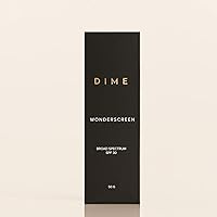 Vista 6 de DIME Beauty Wonderscreen SPF 30, Crema solar limpia mineral para el rostro, protector solar no blanqueante, bloqueador solar facial, 50 G
