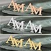 Gemszoo Personalized Initial Cufflinks for Men Custom 2 Letters Silver Rose-Gold Gold Cufflinks Mens Cuff Links Wedding Party Business Shirt Tuxedo Gift for Dad Husband Boyfriend #3