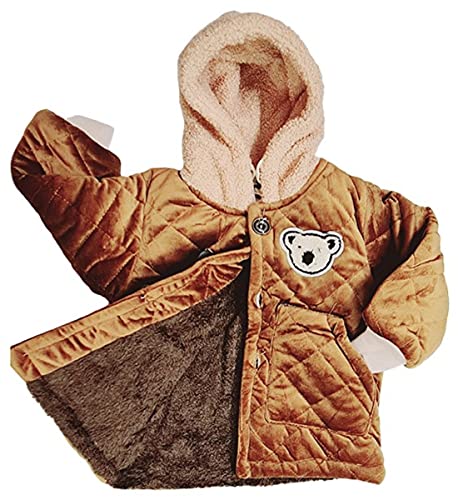 Image of MUKHAKSH (Pack of 1 Kids Warm Woolen for heavy Winter Maroon Zipper Hoodies Jacket