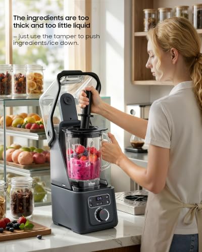 Image of Professional Commercial Vacuum Blender, Freshness Locked In by Vacuum Technology, 2026 Upgraded 3000W /4HP Peak Power, 72oz Eastman Tritan Cup, Milkshake, Smoothie, Nut Milk, Hot Soup, NSF Certified