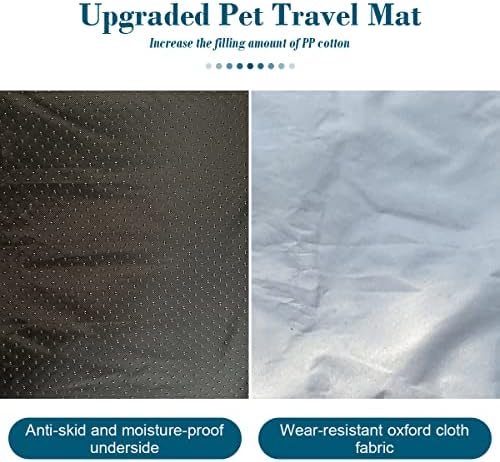 Bounabay Pet Mat Pad, Portable Dog Bed Travel Sleeping Mats, Premium Mattress Cushion For Medium Or Large Size Pets, For Indoor Outdoor Camping Travel,Washable